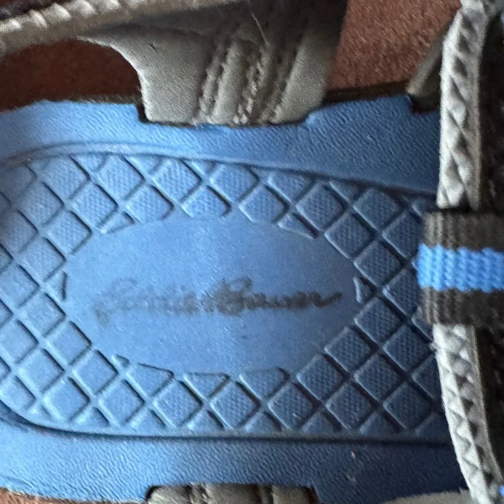 Eddie Bauer Ethan Kids Black Blue Closed Toe Hiking‎ Sandals Water Shoes Size 13